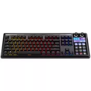 Teclado gaming Corsair Galleon 100 SD, tamanho completo, Stream Deck integrado, Hot-Swap, DE - preto