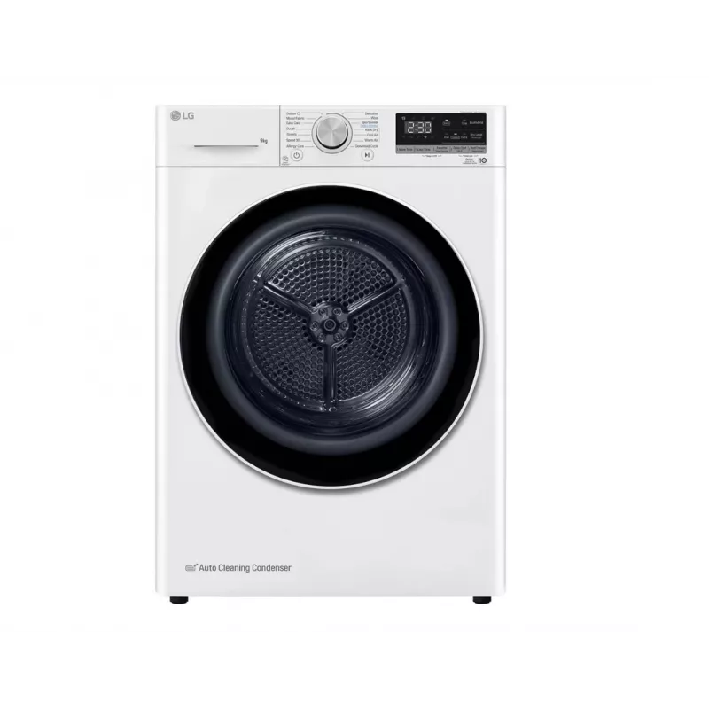 LG RH90V9AV4N, bomba de calor, 9 kg, profundidade 66 cm - máquina de secar roupa