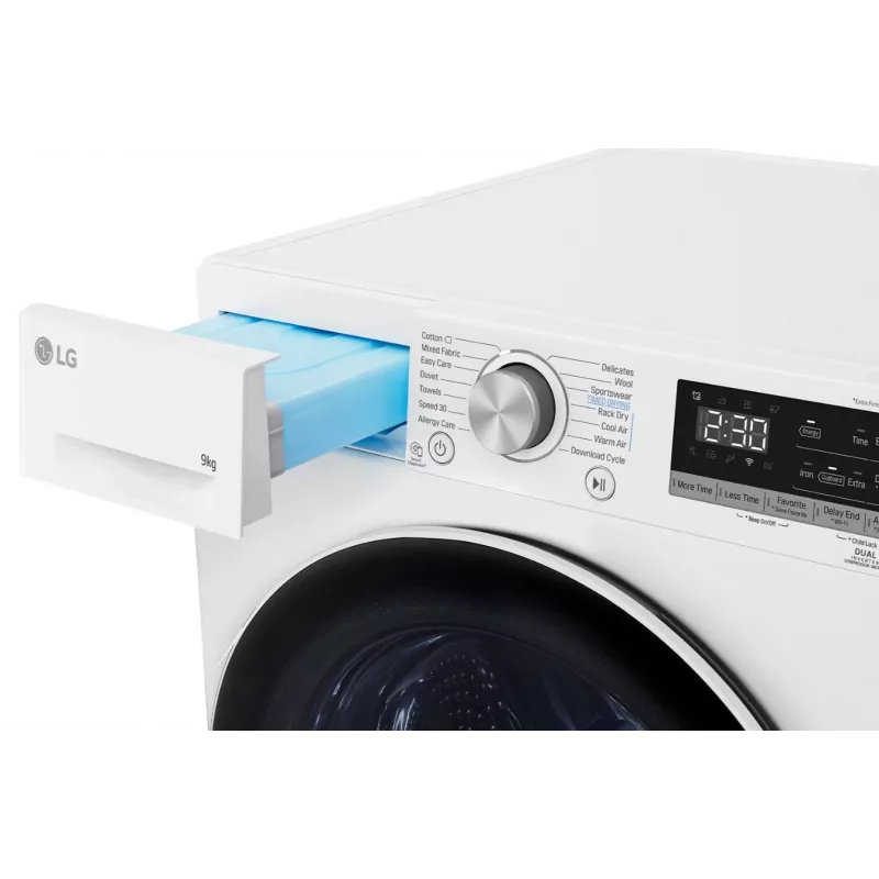 LG RH90V9AV4N, bomba de calor, 9 kg, profundidade 66 cm - máquina de secar roupa