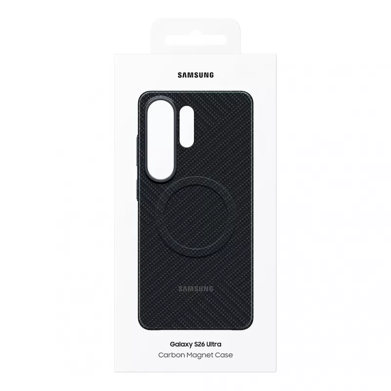 Capa magnética em carbono SAMSUNG para Galaxy S26 Ultra preto (EF-KS948SNEGWW)