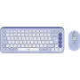 Conjunto de teclado e rato Logitech POP Icon Combo - sem fios - Bluetooth LE - QWERTZ - Suíça - lilás, branco sujo (920-013277)