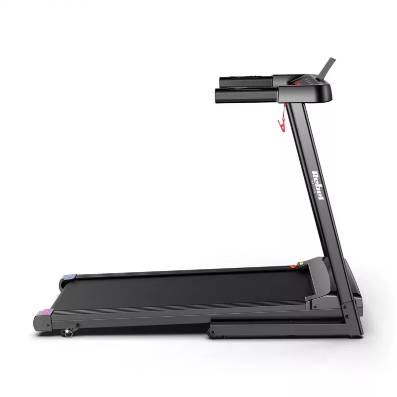 Passadeira elétrica dobrável Rebel RBA-1018 – passadeira doméstica compacta, 12 km/h, 15 programas, peso máximo do utilizador 120 kg, ecrã LCD