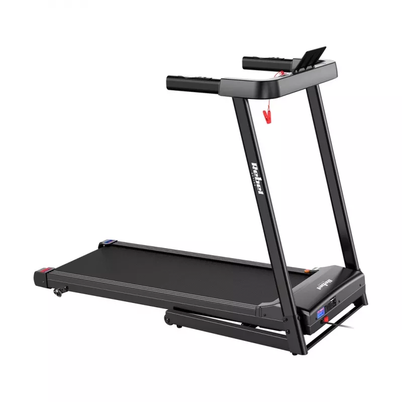 Passadeira elétrica dobrável Rebel RBA-1018 – passadeira doméstica compacta, 12 km/h, 15 programas, peso máximo do utilizador 120 kg, ecrã LCD