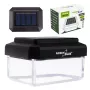 Luminária de balizamento LED solar GreenBlue, 60x40mm, quebra-luz em forma de envelope, 3200K, GB125 WW