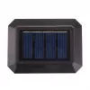 Luminária de balizamento LED solar GreenBlue, 60x40mm, quebra-luz em forma de envelope, 3200K, GB125 WW