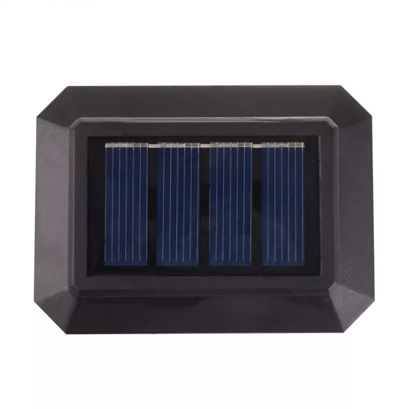 Luminária de balizamento LED solar GreenBlue, 60x40mm, quebra-luz em forma de envelope, 3200K, GB125 WW