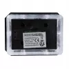 Luminária de balizamento LED solar GreenBlue, 60x40mm, quebra-luz em forma de envelope, 3200K, GB125 WW