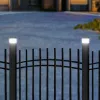 Luminária de balizamento LED solar GreenBlue, 60x40mm, quebra-luz em forma de envelope, 3200K, GB125 WW