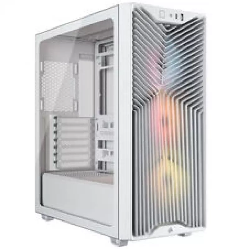 Caixa de PC Corsair 3200D RS ARGB, Midi-Tower, ATX, vidro temperado - branco