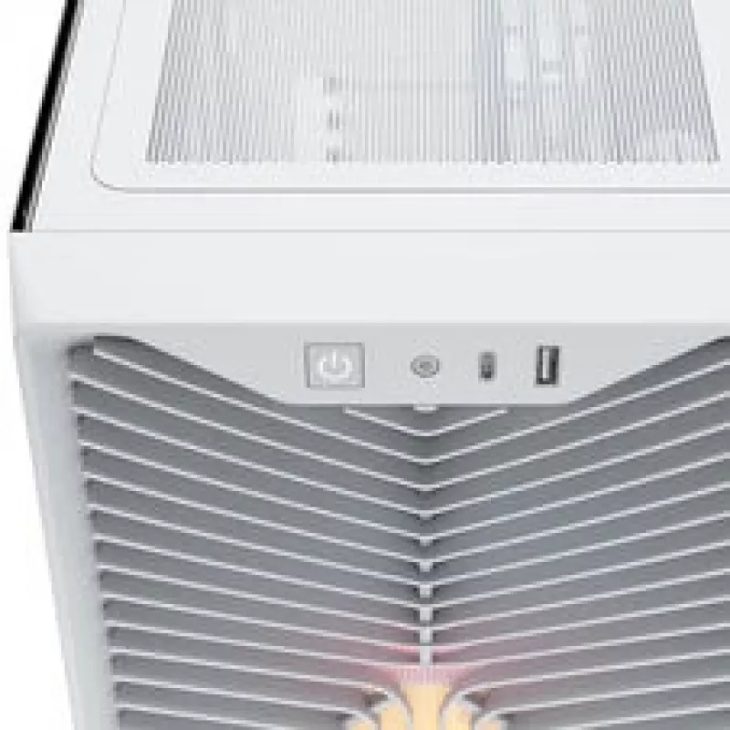 Caixa de PC Corsair 3200D RS ARGB, Midi-Tower, ATX, vidro temperado - branco