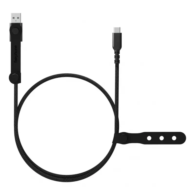 Cabo USB-C para USB-C Fairphone ACCABL-4CC-WW1 USB 2.0 2,5 m preto