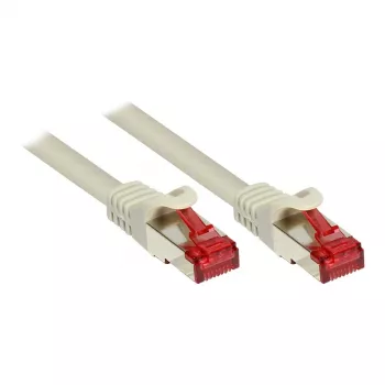 Cabo de rede RNS Cat.6 S/FTP PiMF PVC 250 MHz CU 1,0 m Good Connections cinzento