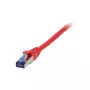 Cabo de patch RJ45 Synergy21, CAT6A 500 MHz, 1,0 m, vermelho, S-STP(S/FTP), TPE/LSZH (Superflex), AWG26,