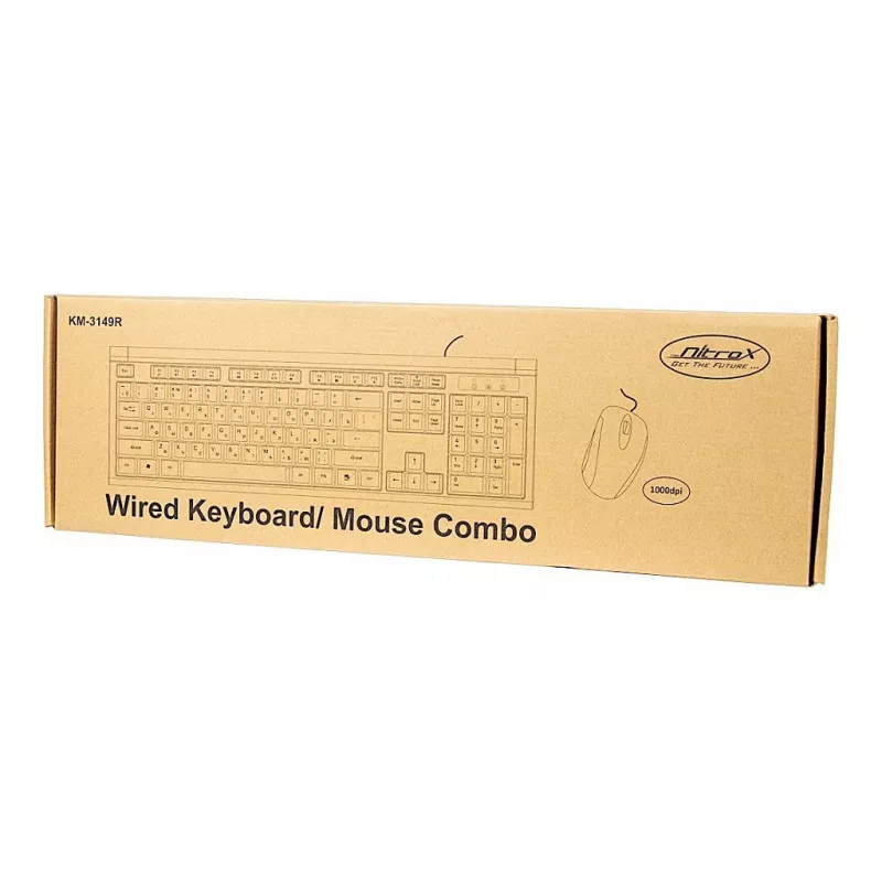 Teclado Inter-Tech KM-3149R com rato incluído Home USB QWERTY