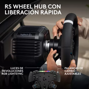 Sistema Logitech G RS50 - volante - com fios