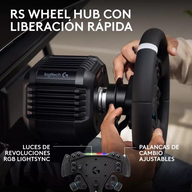 Sistema Logitech G RS50 - volante - com fios