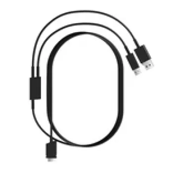 Cabo DisplayPort e USB 2-em-1 Pimax Crystal Light/Super, preto, 5 m