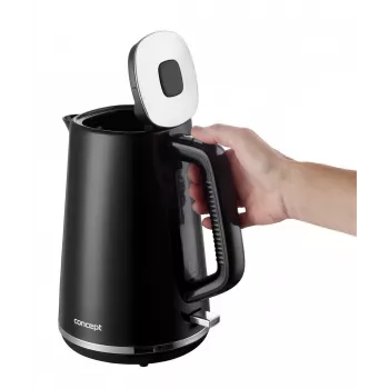 Chaleira elétrica de plástico RK2375 1,7 l preta