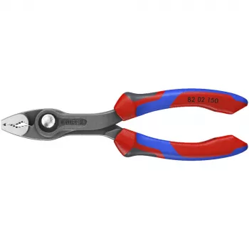 Alicate de corte frontal TwinGrip 82 02 150 (vermelho/azul, comprimento 150 mm)