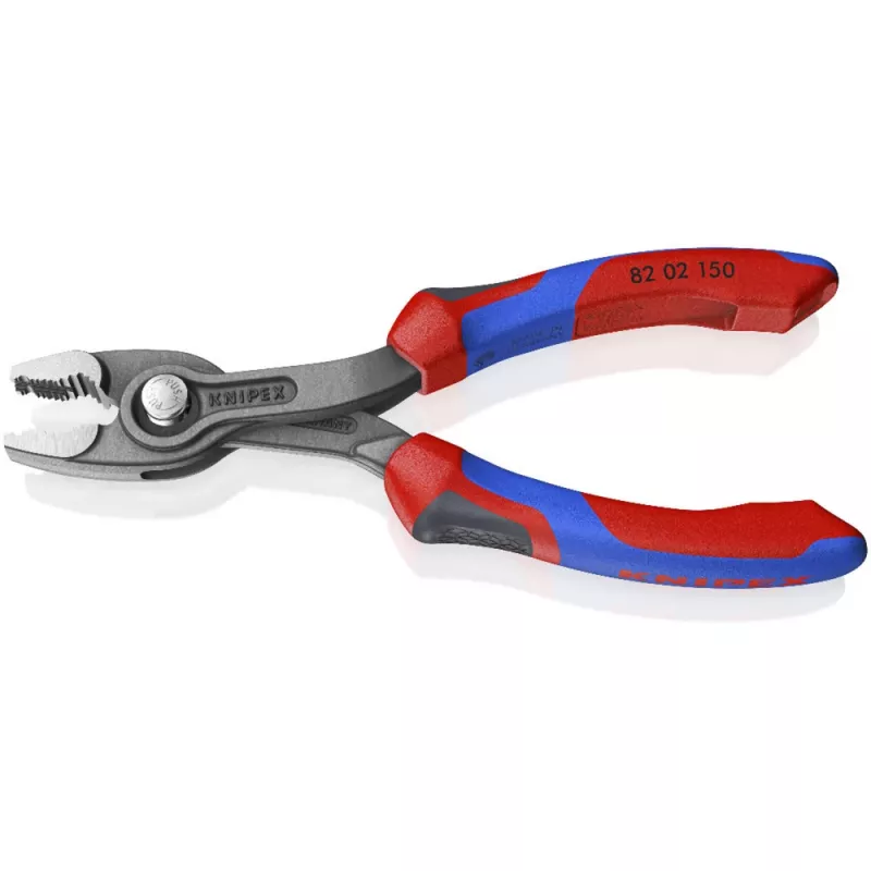 Alicate de corte frontal TwinGrip 82 02 150 (vermelho/azul, comprimento 150 mm)