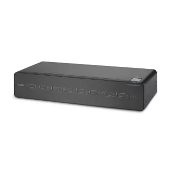 Switch KVM Belkin F1DN208KVM-UN-4 – 8 portas Dual-Head HDMI/DisplayPort, teclado e rato USB, 4K@60Hz, montagem em rack, preto