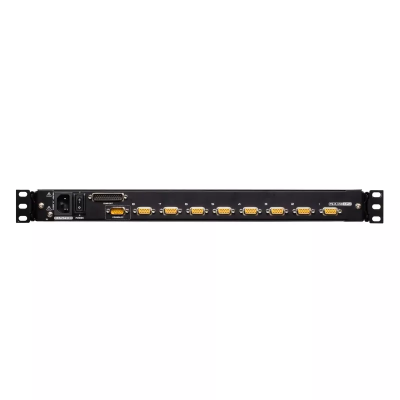Comutador KVM LCD ATEN 8 portas 43,2 cm (17 polegadas) (USB – PS/2 VGA) com porta periférica USB