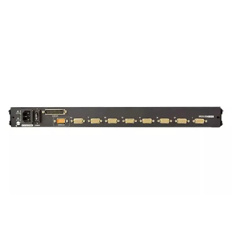 Comutador KVM LCD ATEN 8 portas 43,2 cm (17 polegadas) (USB – PS/2 VGA) com porta periférica USB