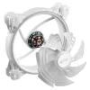 Ventoinha XPG HURRICANE 120 ARGB PWM White, 12 cm, 600 RPM, 2000 RPM, branco