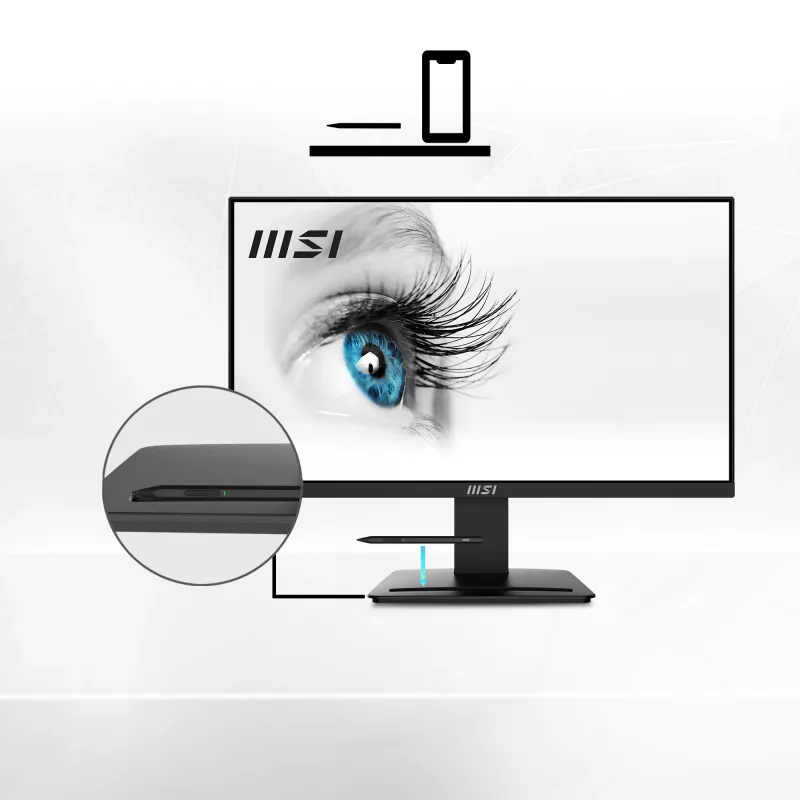 MSI Pro MP2412 Monitor de computador 60,5 cm (23,8 polegadas) 1920 x 1080 píxeis Full HD LCD Preto
