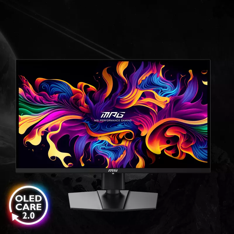 MSI MPG 271QRXDE QD-OLED Monitor de computador 67,3 cm (26,5 polegadas) 2560 x 1440 píxeis Wide Quad HD Preto