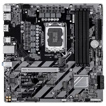 GIGABYTE B860M D3W Motherboard - CPUs Intel Core Ultra Series, 4+1+2 fases VRM, até 9066MHz DDR5, 2xPCIe 4.0 M.2, 1GbE LAN, USB 3.2 Gen 1