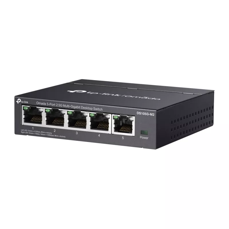 TP-Link Omada DS105G-M2 Switch de rede Unmanaged 2.5G Ethernet (100/1000/2500) Preto
