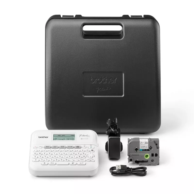 Brother PT-D410VP impressora de etiquetas ZINK (Zero-Ink) 180 x 180 DPI com fios TZe QWERTY