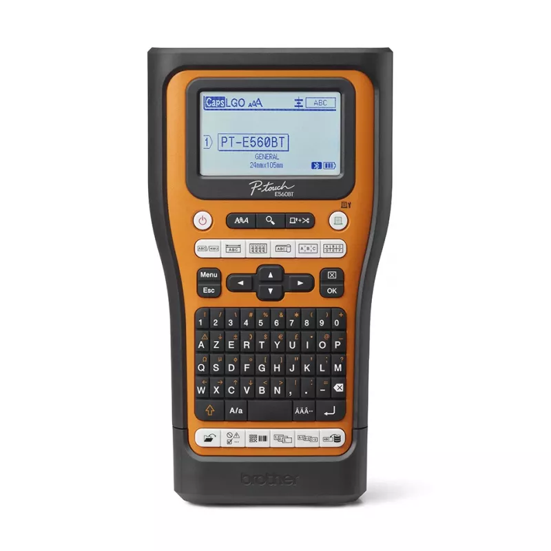 Brother PT-E560BTVP impressora de etiquetas impressão térmica 180 x 180 DPI 20 mm/s com fios e sem fios HSE/TZe Bluetooth QWERTY