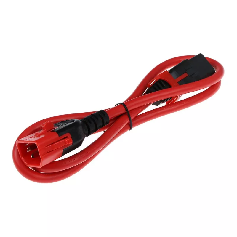 ACT cabo de alimentação C13 IEC Lock+ - C14 IEC Lock Dual Locking vermelho 2 m, PC3615