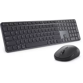 DELL Pro 7 teclado fino KM726 rato incluído Home/Office RF Wireless + Bluetooth QWERTZ alemão preto
