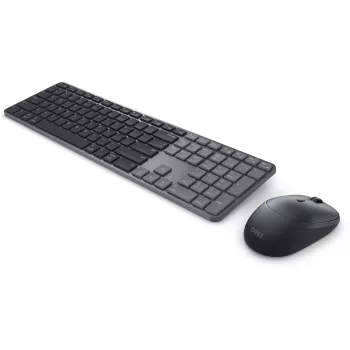 DELL Pro 7 teclado fino KM726 rato incluído Home/Office RF Wireless + Bluetooth QWERTZ alemão preto