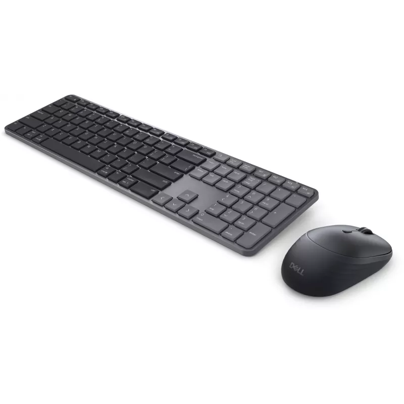 DELL Pro 7 teclado fino KM726 rato incluído Home/Office RF Wireless + Bluetooth QWERTZ alemão preto