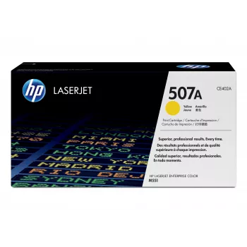 Cartucho de toner HP 507A Amarelo Original LaserJet