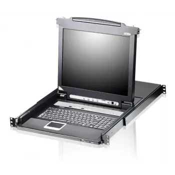 Consola de rack ATEN CL5708N 48,3 cm (19 polegadas) Preto 1U