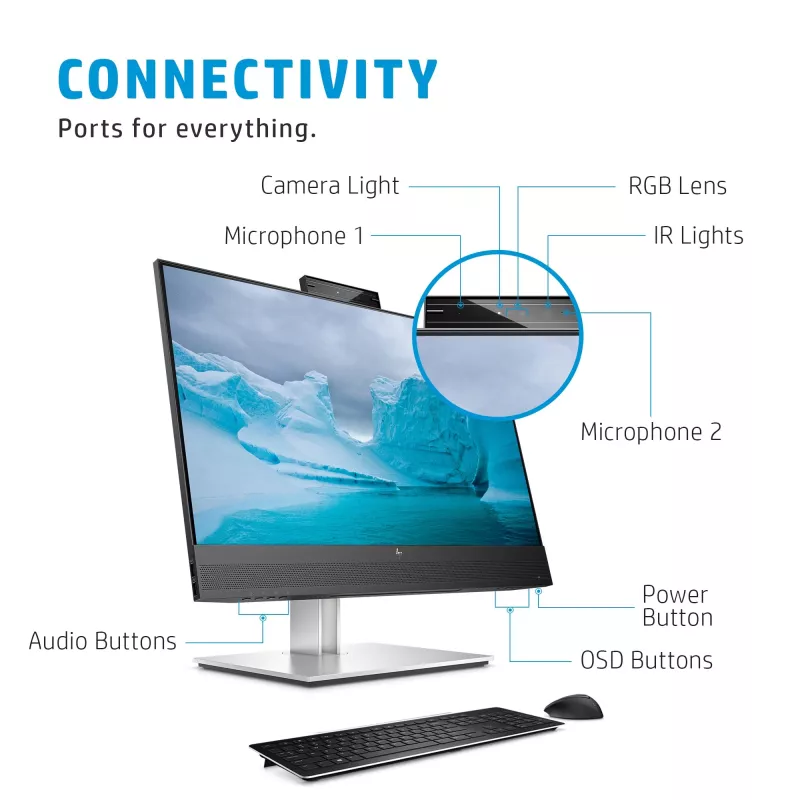 Monitor HP E24mv G4 23,8 polegadas Full HD 1920x1080