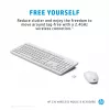 Conjunto de rato e teclado sem fios HP 230, branco, rato incluído