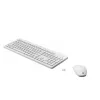 Conjunto de rato e teclado sem fios HP 230, branco, rato incluído
