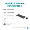Conjunto de teclado e rato sem fios HP 330 — teclado tamanho completo, RF Wireless, preto, rato incluído