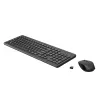 Conjunto de teclado e rato sem fios HP 330 — teclado tamanho completo, RF Wireless, preto, rato incluído