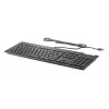 Teclado HP Business slim v2 com smartcard com fios tamanho completo USB, cabo de 1,8 m, preto