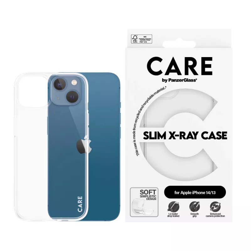 Capa PanzerGlass CARE™ by PanzerGlass X-Ray para iPhone 14 / 13 — capa transparente