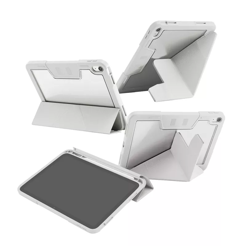Capa de proteção PanzerGlass CARE Essential para iPad 11 polegadas (2025–2026) em cinzento-claro, modelo CR43626