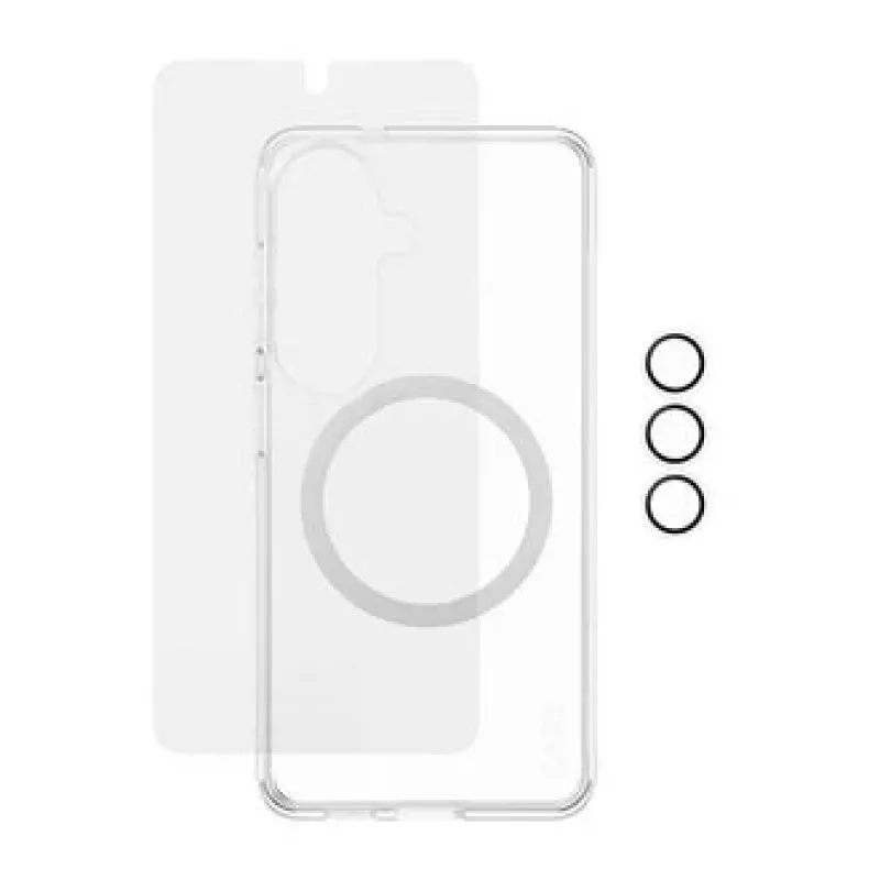 Proteção de ecrã PanzerGlass CARE 3-em-1 para Samsung Galaxy S (2026) – PanzerGlass