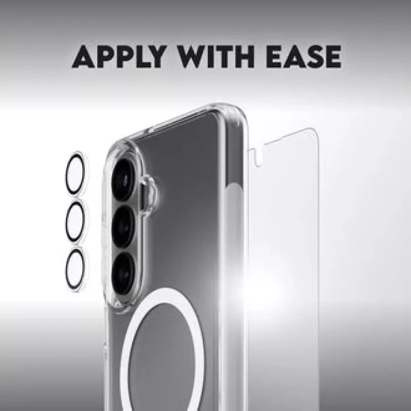 Proteção de ecrã PanzerGlass CARE 3-em-1 para Samsung Galaxy S (2026) – PanzerGlass